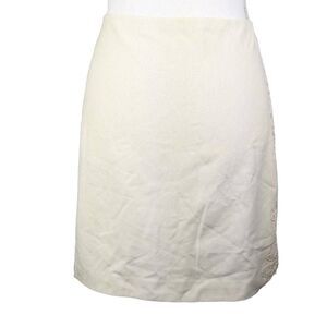 Cache Mini Skirt 6 Lace Embroidered White